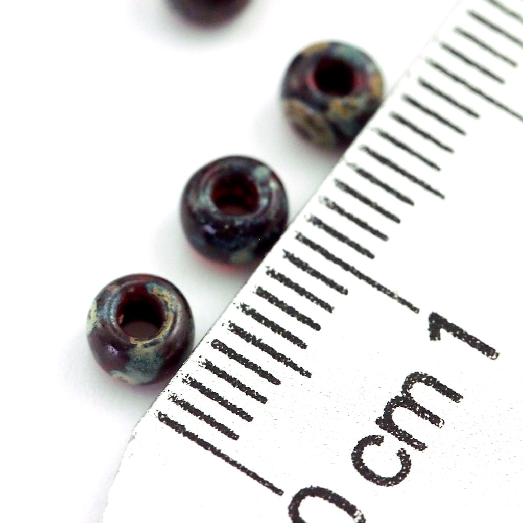 Miyuki 4504 Transparent Ruby Picasso 6/0, 8/0, 11/0 Seed Beads - 100% Guarantee