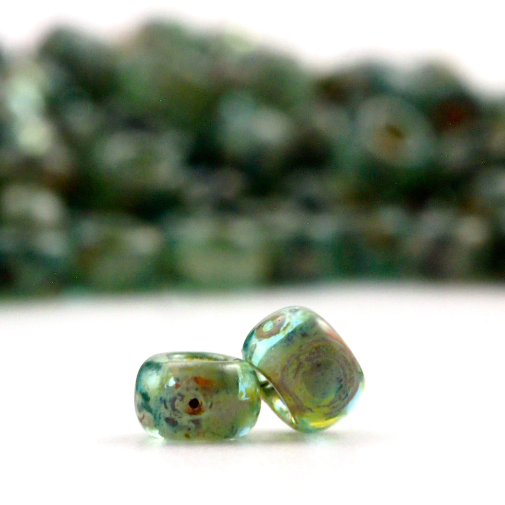 Miyuki 4506 Transparent Seafoam Picasso Miyuki 6/0, 8/0, 11/0 Seed Beads - 100% Guarantee