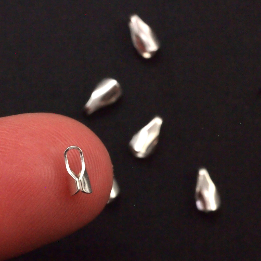 Sterling Silver Cord Ends - 2mm, 2.5mm, 3mm, 4mm - Made in the USA