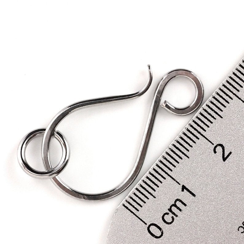 1 Large Clasp 33mm X 19mm - You Pick Titanium, Niobium, Sterling Silver, 14kt Gold Filled