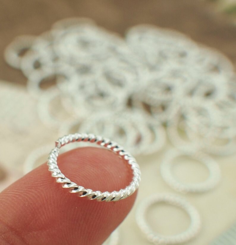 100 15mm OD Fancy Silver Plate, Gold Plate or Gunmetal Jump Rings in 14 gauge or 16 gauge - Best Commercially Made - 100% Guarantee
