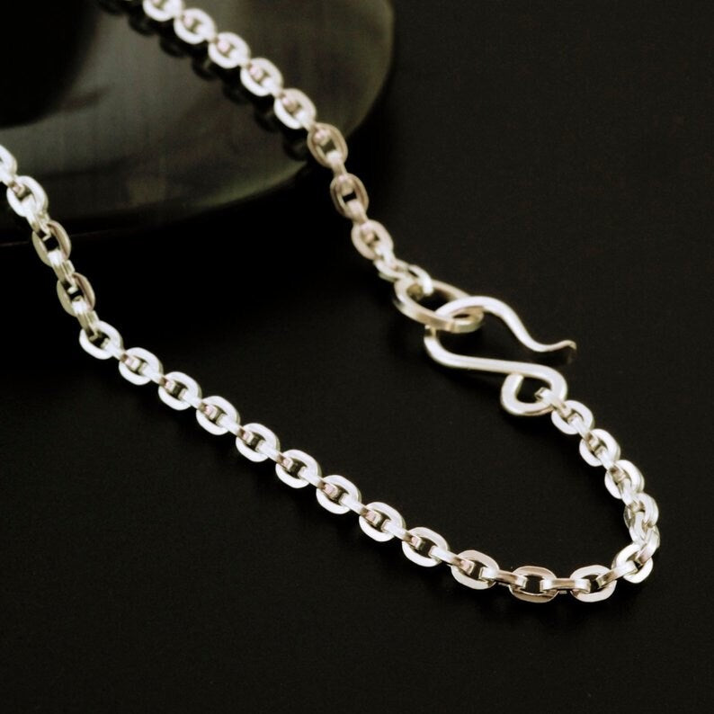 Sterling Silver Chain - 2.2mm Square Wire Cable Chain - You Pick Length - Finished or Unfinished with Clasp Options