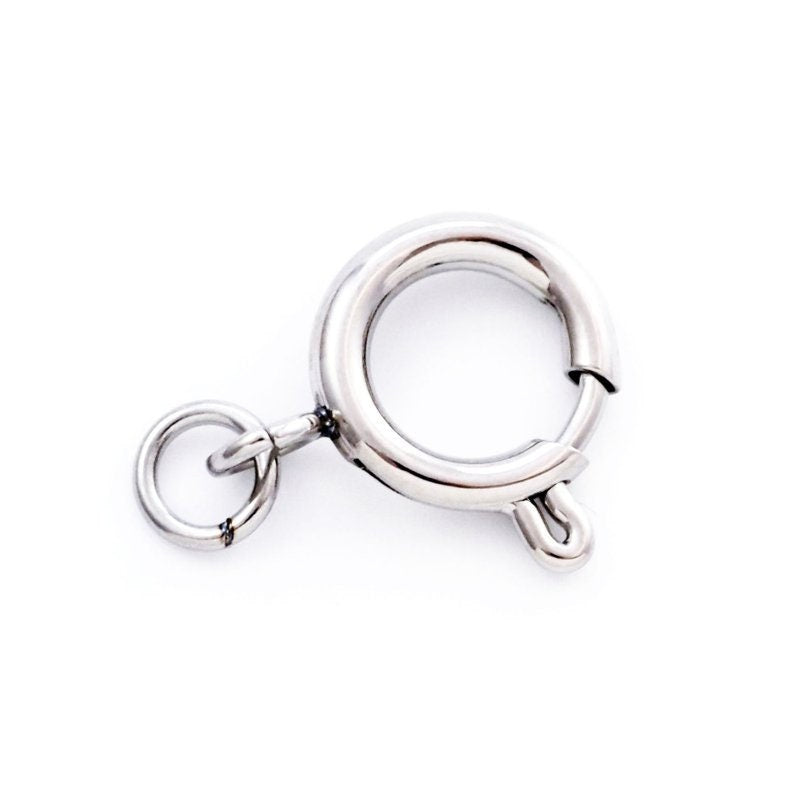 6 Stainless Steel Spring Clasps 6mm, 8mm, 10mm, 12mm, 14mm 16mm - 100% Guarantee