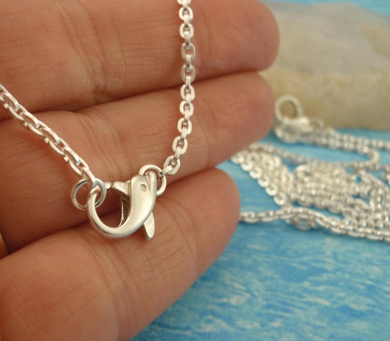 Sterling Silver Chain - 2.2mm Square Wire Cable Chain - You Pick Length - Finished or Unfinished with Clasp Options