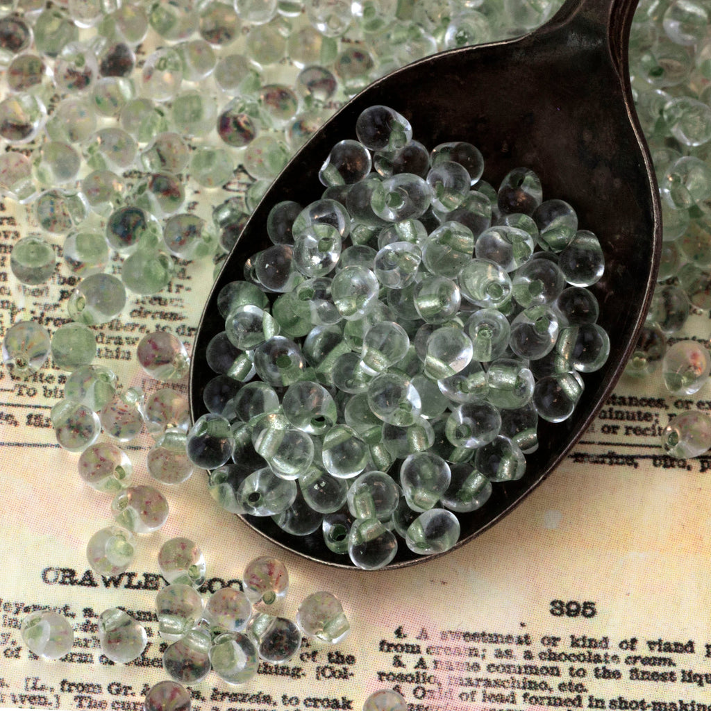 Celery Lined Crystal Drop Glass Beads by Miyuki - 100% Guarantee