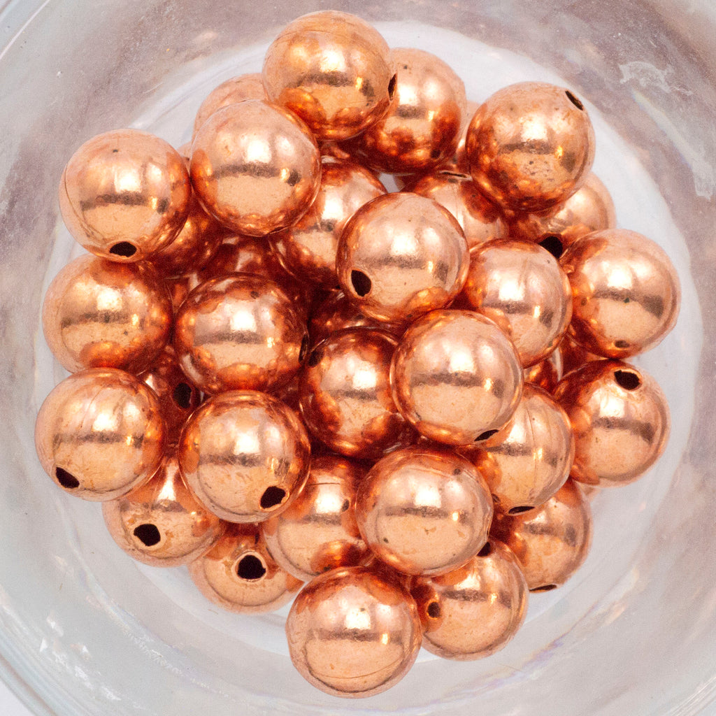 Copper Smooth Round Beads - Ready to Patina or Seal 2mm, 2.4mm, 3.2mm, 4mm, 4.5mm, 4.8mm, 6mm, 6.3mm, 8mm, 9.5mm