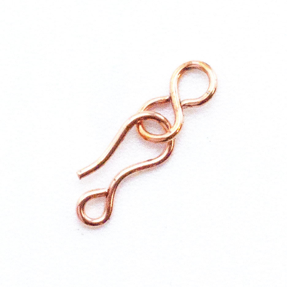 10 Super Simple Copper Clasps - 13mm X 5.5mm - 100% Guarantee