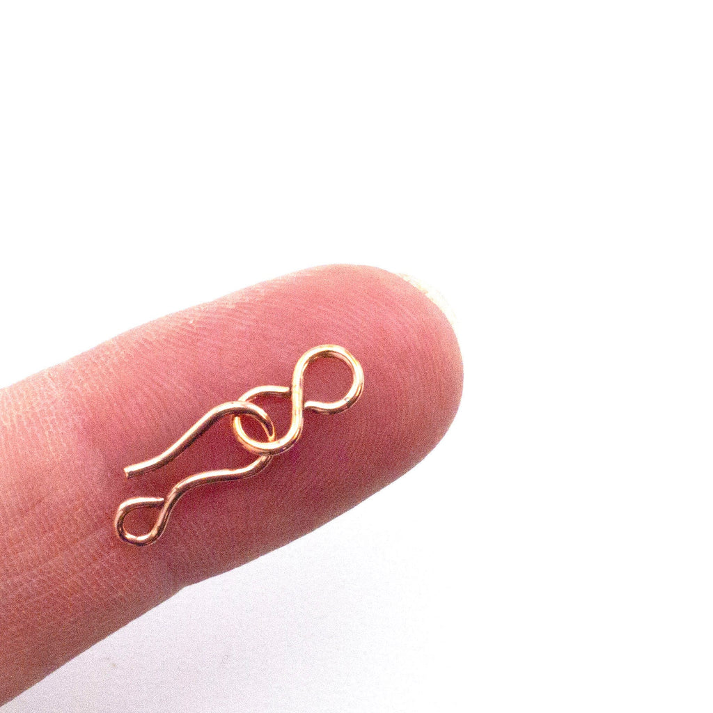 10 Super Simple Copper Clasps - 13mm X 5.5mm - 100% Guarantee