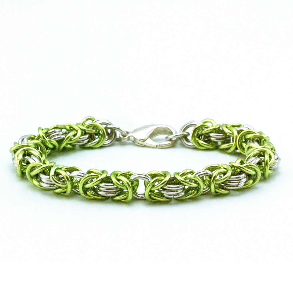 Three Connector Byzantine Chainmaille Bracelet - Kit or Ready Made