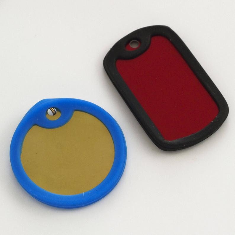 15 Aluminum Dog Tags - Lightweight, Economical and Colorful - 100% Guarantee