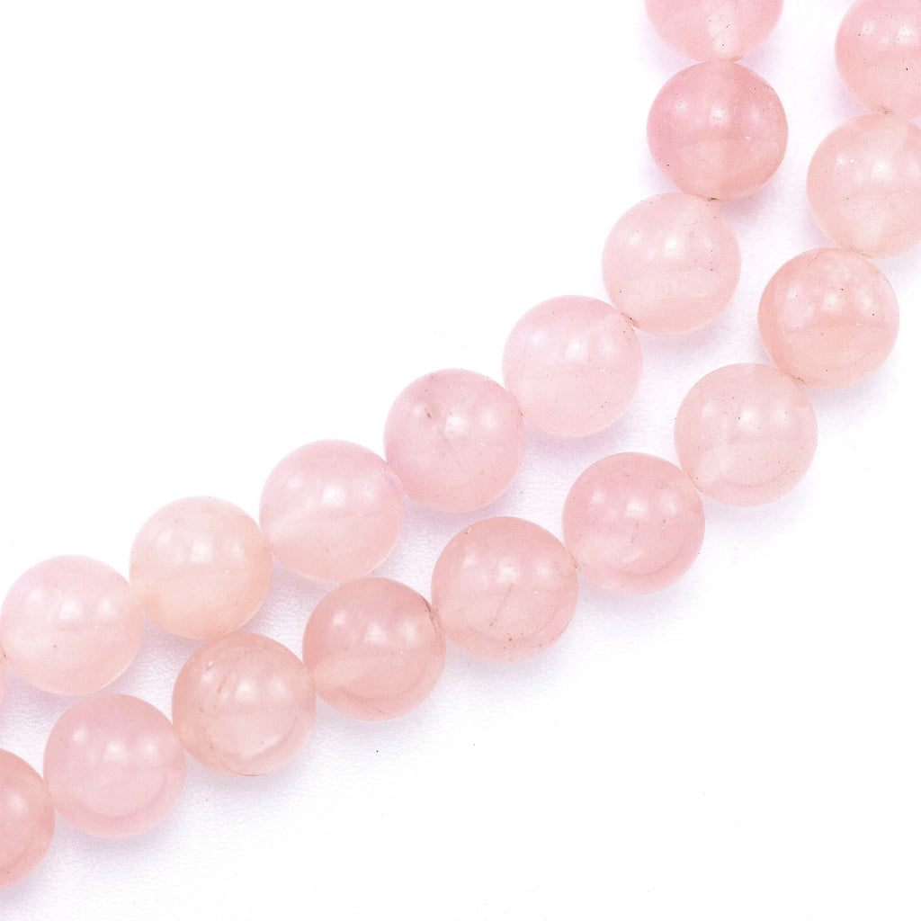 Smooth Round Rose Quartz Beads Grade B - 4mm, 5mm, 6mm, 8mm 10mm - 100% Guaranteed Satisfaction