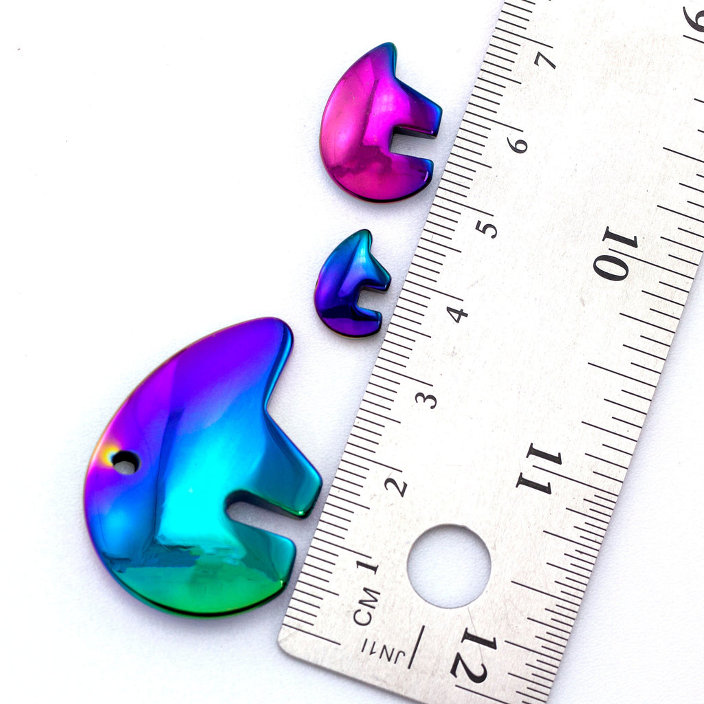 Rainbow Zuni Bear Beads - 12mm, 18mm, 28mm, 35mm or Choose a Set for Easy DIY Jewelry