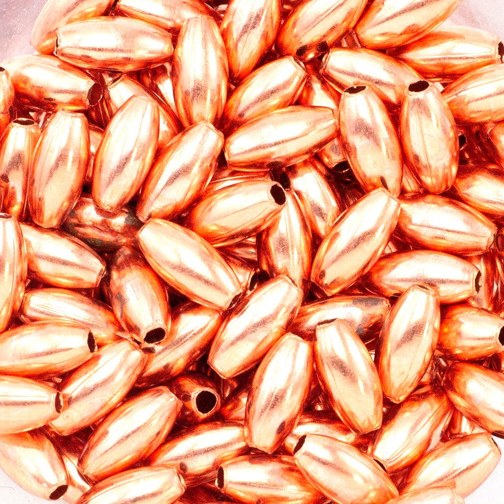Smooth Oval Copper Beads - Ready to Patina or Seal - 3.2mm X 4.8mm, 3.2mm X 6.9mm, 4.8mm X 9.5mm, 4.8mm X 19mm - Made in the USA