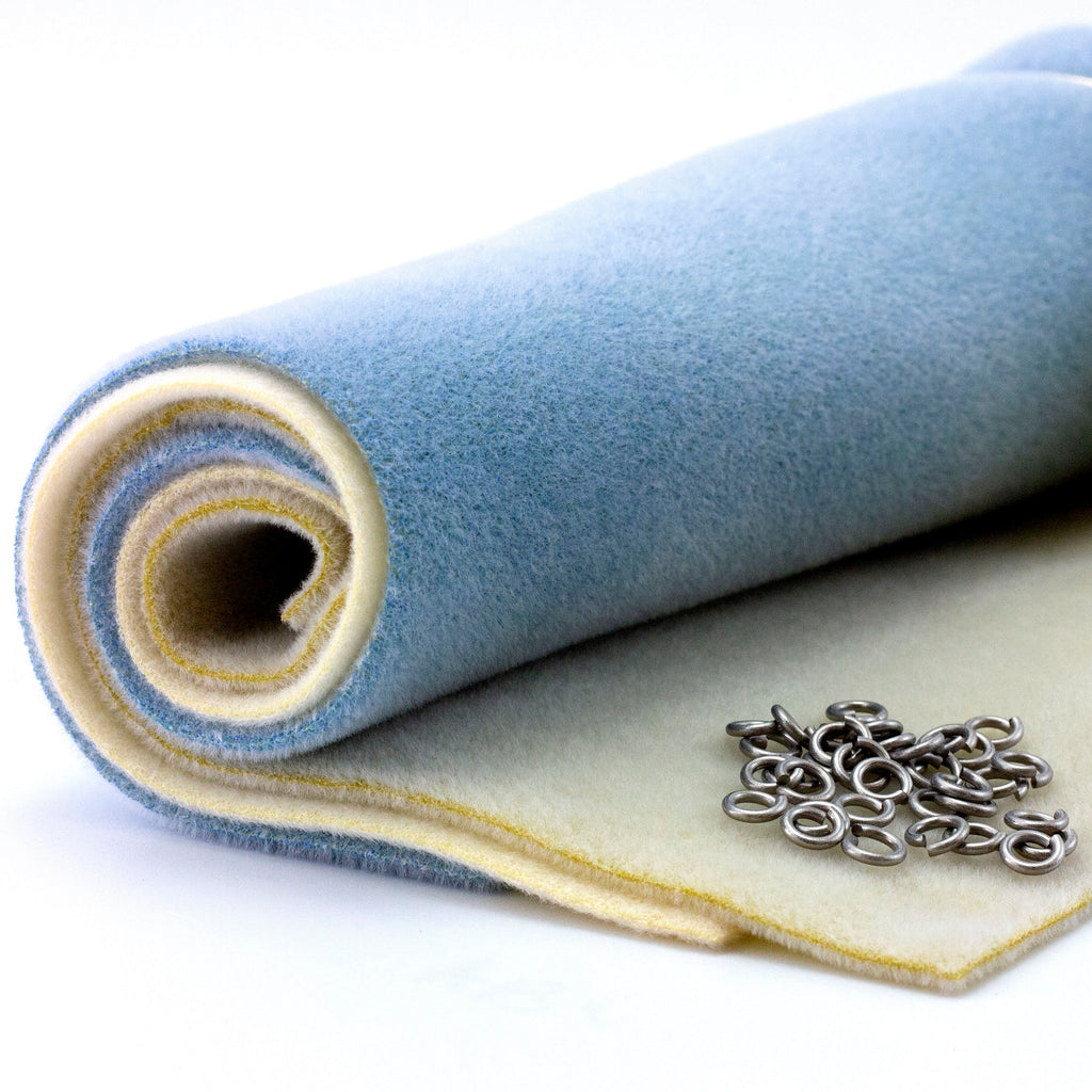 3 Large Bead Mats - Velvet Like Work Surface 12x9 Inches - Colors Vary - Free Jump Ring Sampler Included