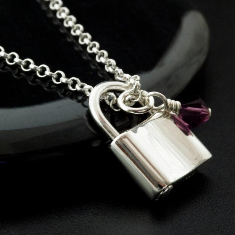 1 Sterling Silver Padlock Clasp - Shiny, Antique, or Black - You Pick Size 12mm, 15mm, 20mm - 100% Guarantee