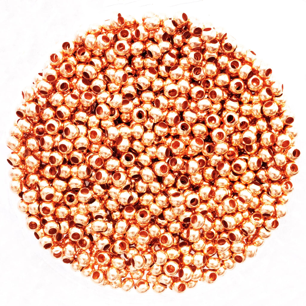 Copper Rondelle Beads - Ready to Patina or Seal - 2.4mm, 3.2mm, 4mm or 4.8mm