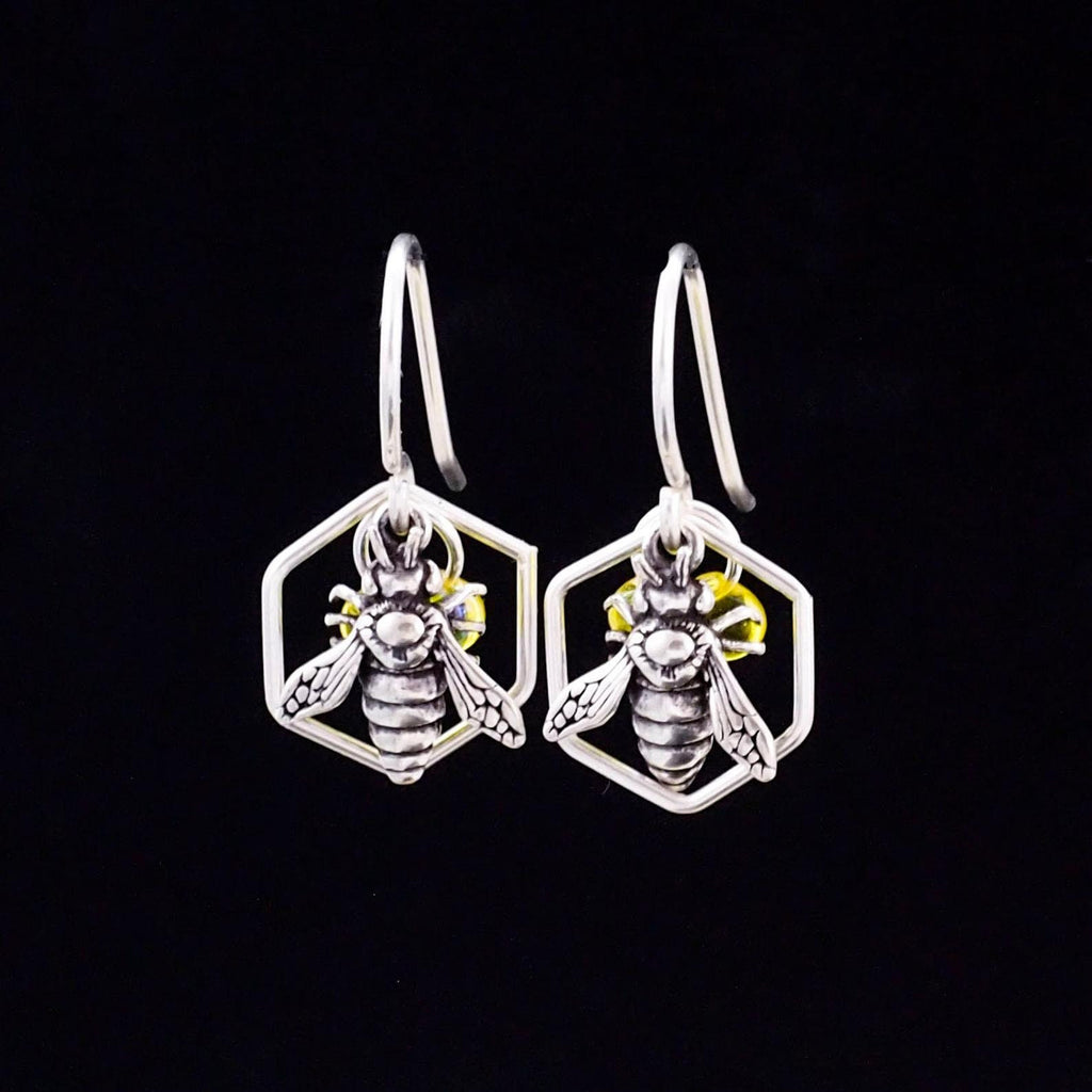 Be My Honey Bee Sterling Silver Charm 12mm X 14mm