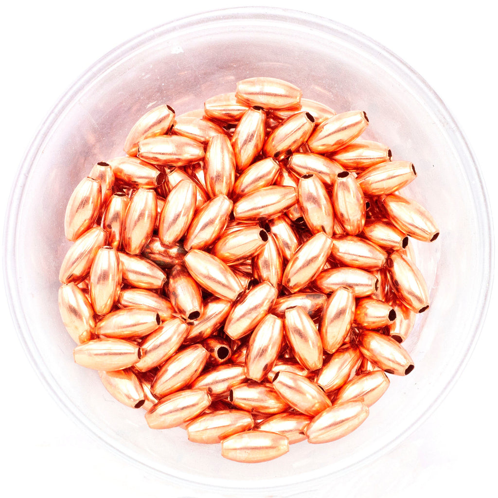 Smooth Oval Copper Beads - Ready to Patina or Seal - 3.2mm X 4.8mm, 3.2mm X 6.9mm, 4.8mm X 9.5mm, 4.8mm X 19mm - Made in the USA
