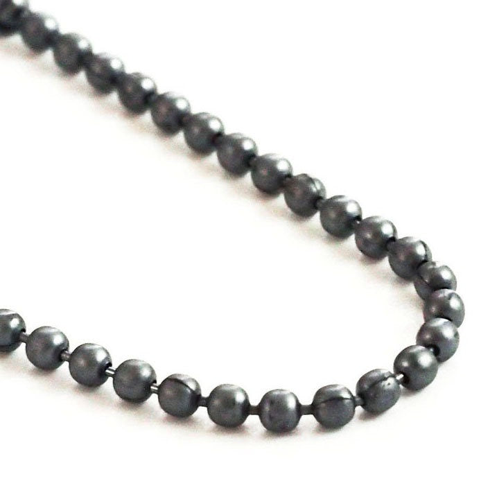 Sterling Silver Bead Chain - 1.8mm - By the Foot or Finished in Custom Lengths and Finishes - Bright, Antique or Black - Made in the USA