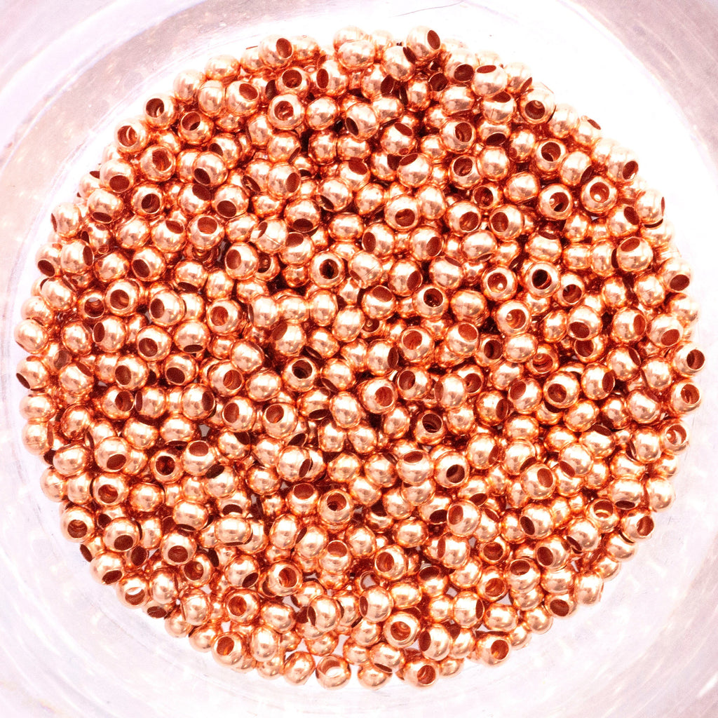 Copper Rondelle Beads - Ready to Patina or Seal - 2.4mm, 3.2mm, 4mm or 4.8mm