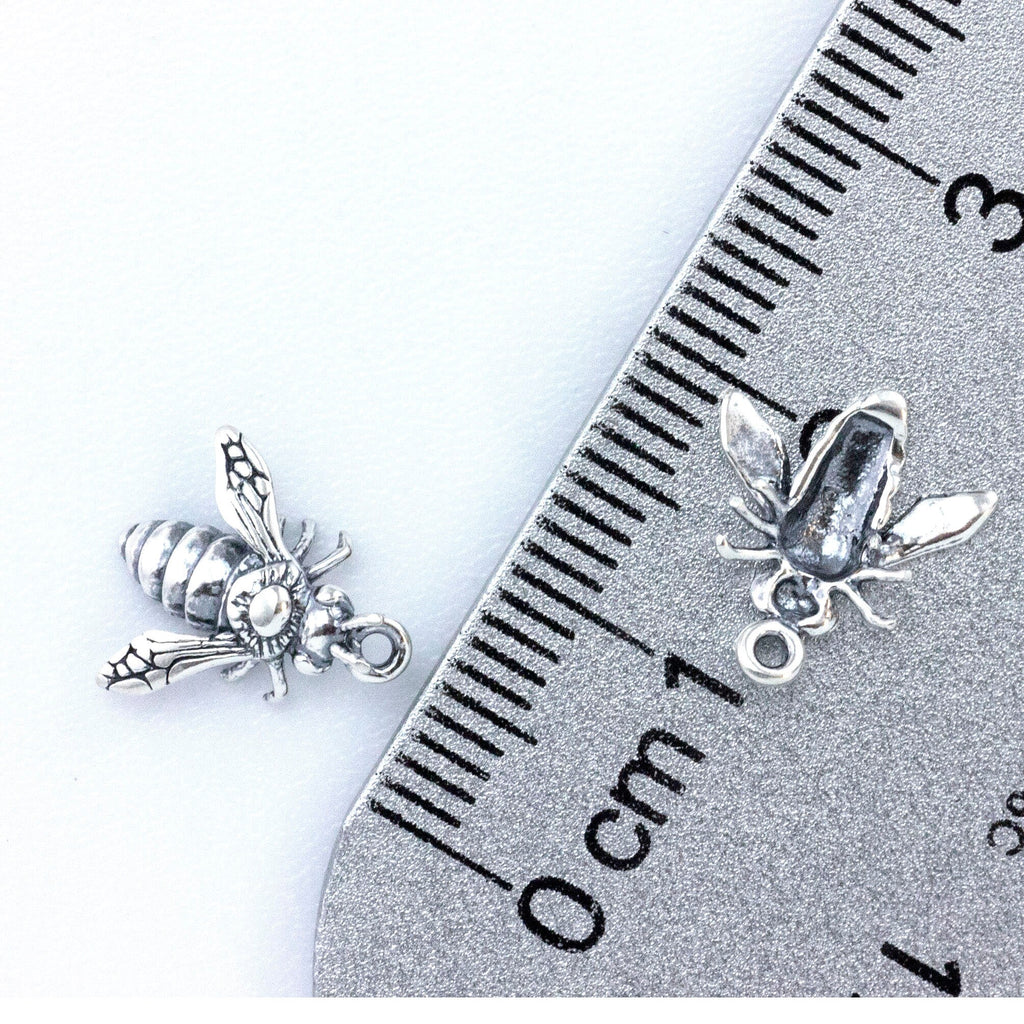 Be My Honey Bee Sterling Silver Charm 12mm X 14mm