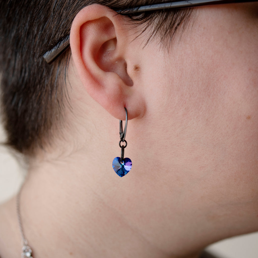 1 Pair Sterling Silver Leverback Ear Wires - Interchangeable