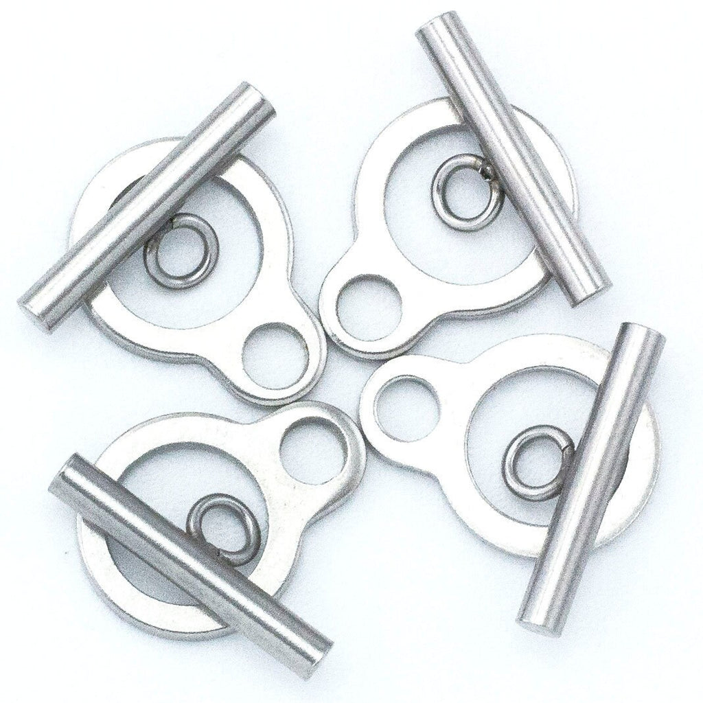 1 Flat Stainless Steel Toggle Clasp - 19mm