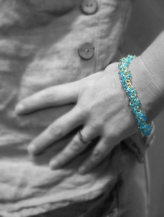 Silver Lined Aqua Miyuki Drop Beads