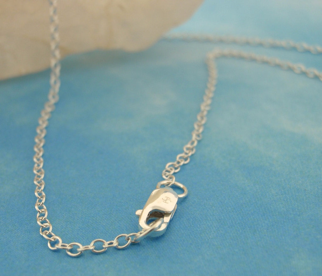 Any Length Necklace Argentium Sterling Silver Medium Cable Chain - 1.7mm