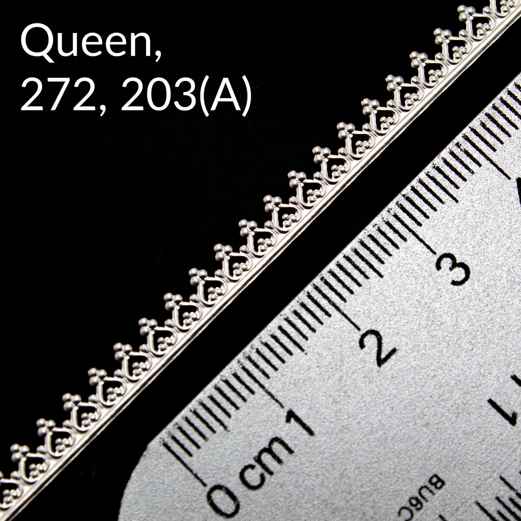 Wire Sterling Silver Crown Gallery Strip - Made in the USA