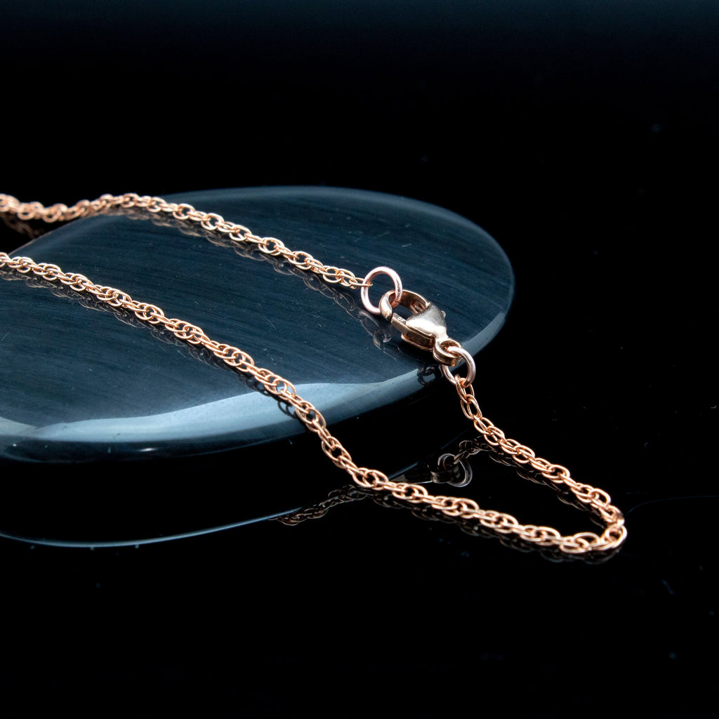 14kt Rose Gold Filled Chain Double Rope 1.4mm - Finished Necklace or By the Foot - Made in the USA