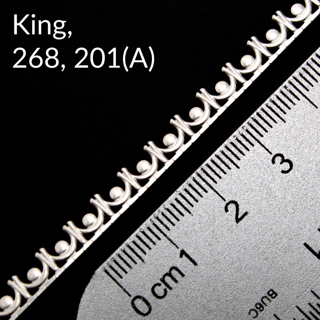 Wire Sterling Silver Crown Gallery Strip - Made in the USA