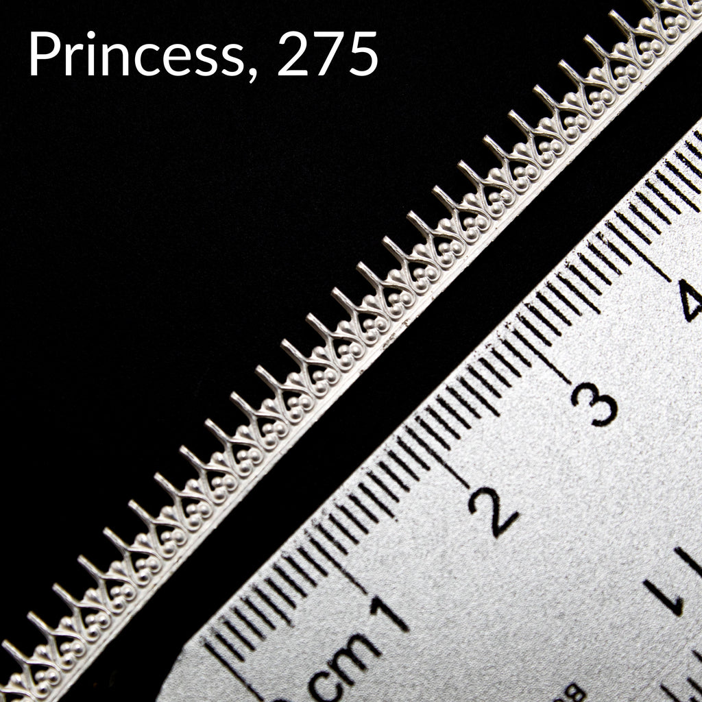 Wire Sterling Silver Crown Gallery Strip - Made in the USA