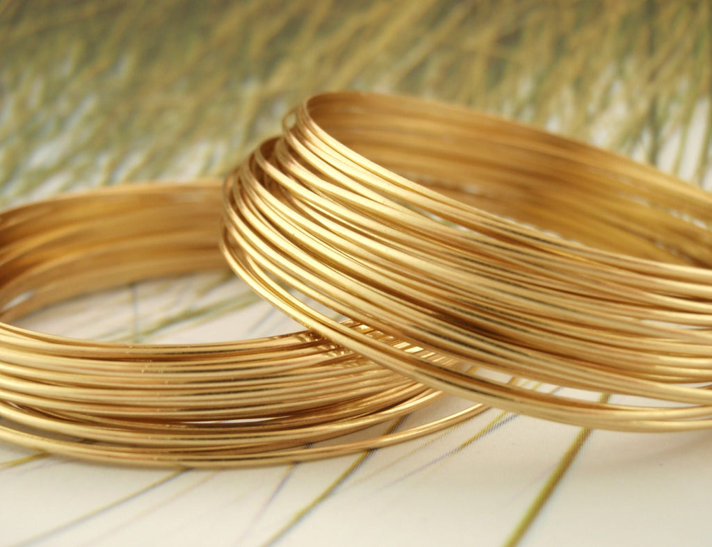 Premium Non Tarnish Brass Wire – 1/2 ROUND - Half Hard - You Pick Gauge 20, 21, 22 - 100% Guarantee