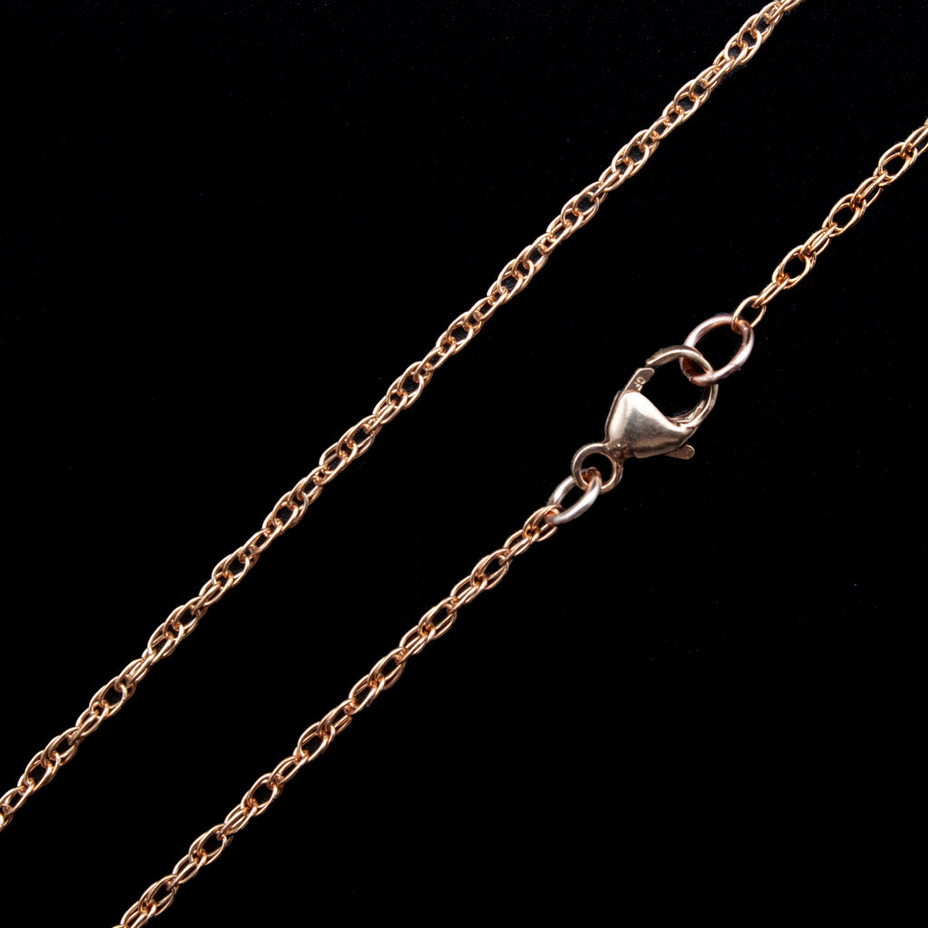 14kt Rose Gold Filled Chain Double Rope 1.4mm - Finished Necklace or By the Foot - Made in the USA