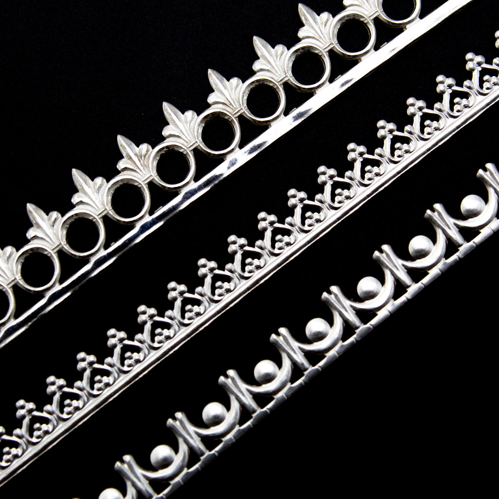 Sterling Silver Crown Gallery Strip Wire - By the Foot