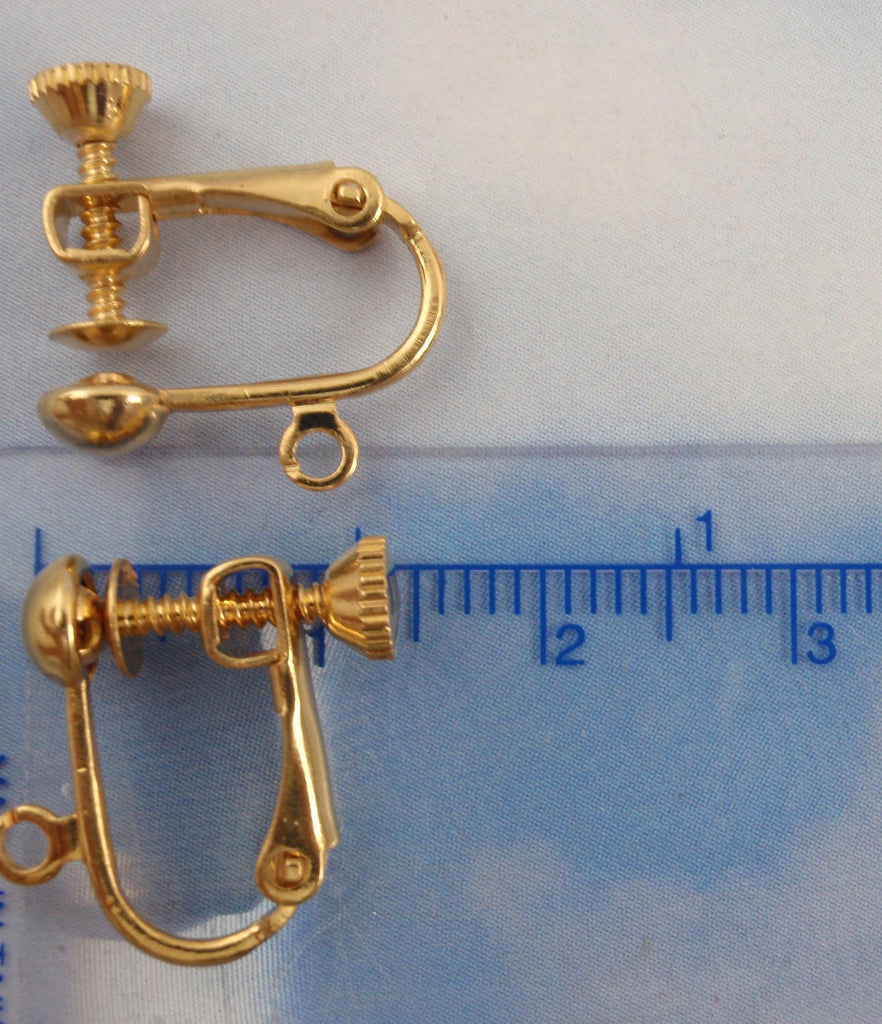 5 Pairs Clip On Earring Findings with Adjustable Screwback - Silver Plate, Gold Plate, Copper, Antique Gold, Gunmetal - These are the Best