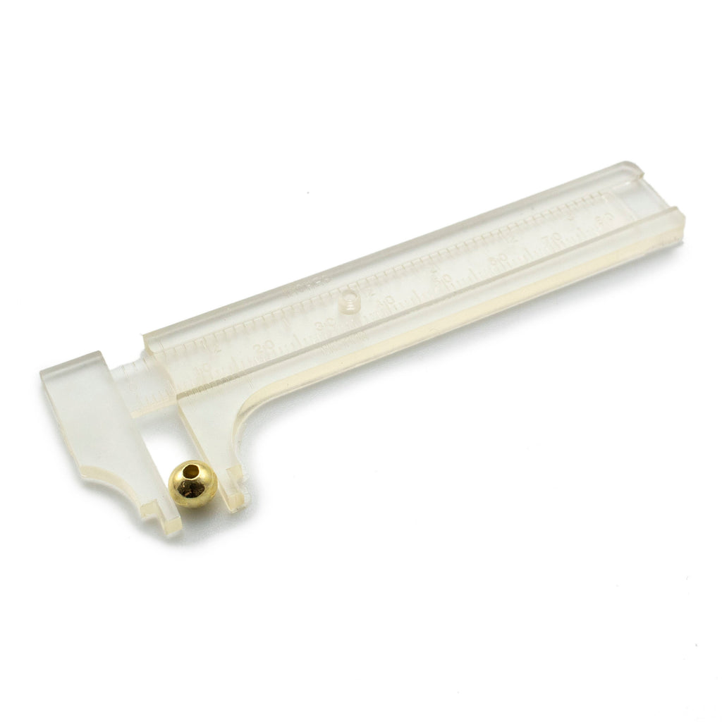 Plastic Slide Calipers - Great for Measuring Jump Rings, Wire and More - Free Jump Ring Sampler Included