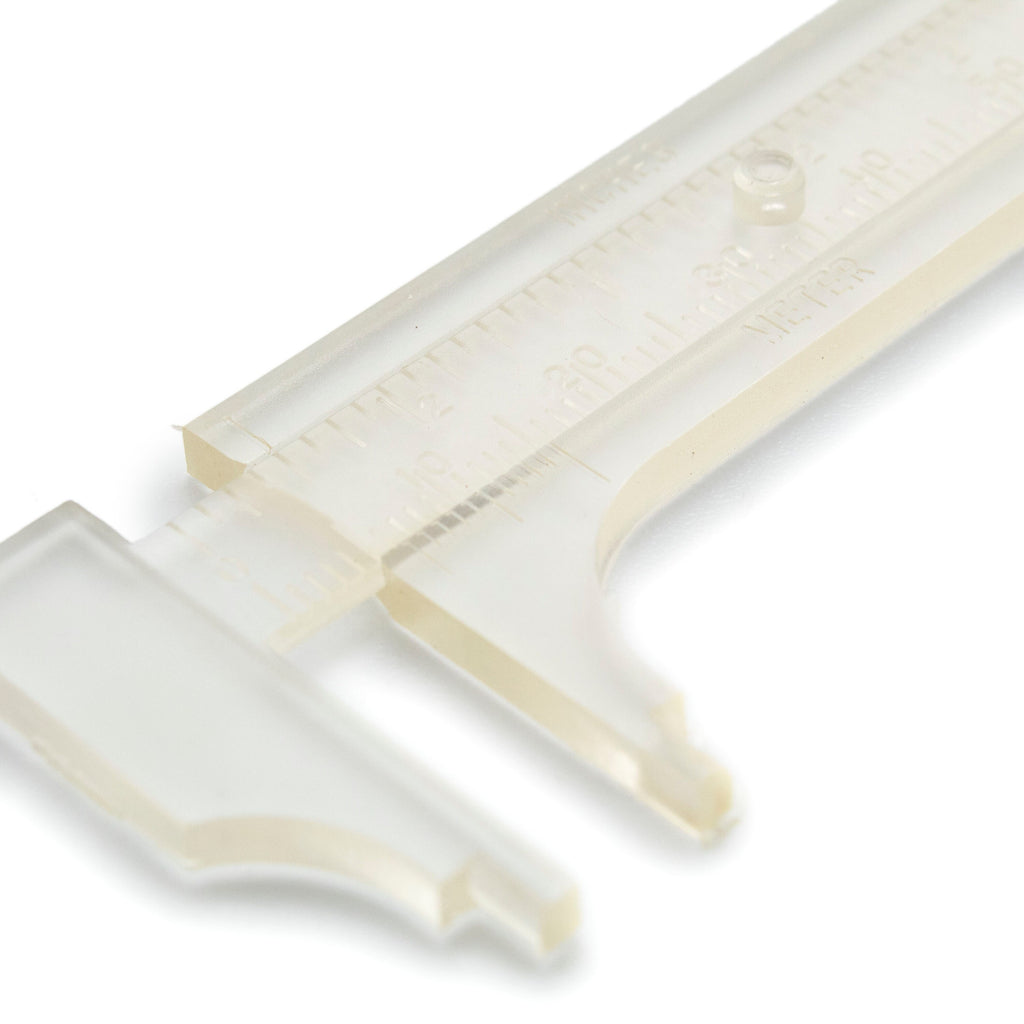 Plastic Slide Calipers - Great for Measuring Jump Rings, Wire and More - Free Jump Ring Sampler Included