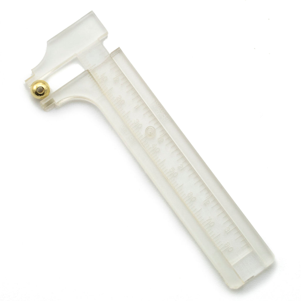 Plastic Slide Calipers - Great for Measuring Jump Rings, Wire and More - Free Jump Ring Sampler Included