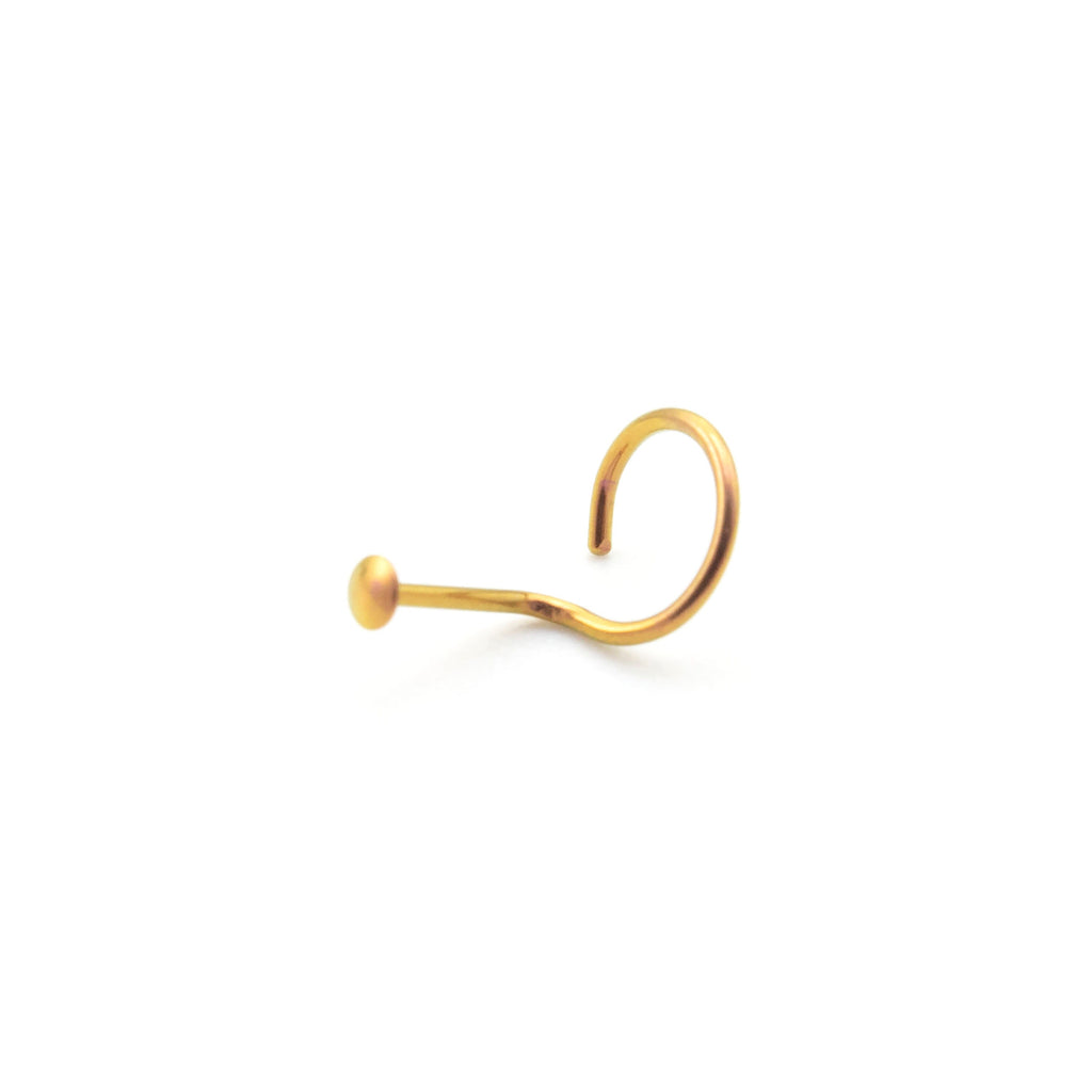 iDot Nose Stud in Niobium - Screw Shaped - Hypo Allergenic