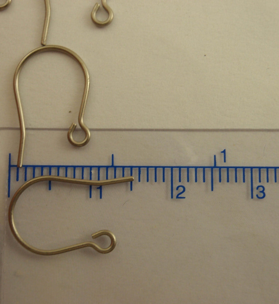 Hypoallergenic Basic Titanium Ear Wires - Silver Grey Tone