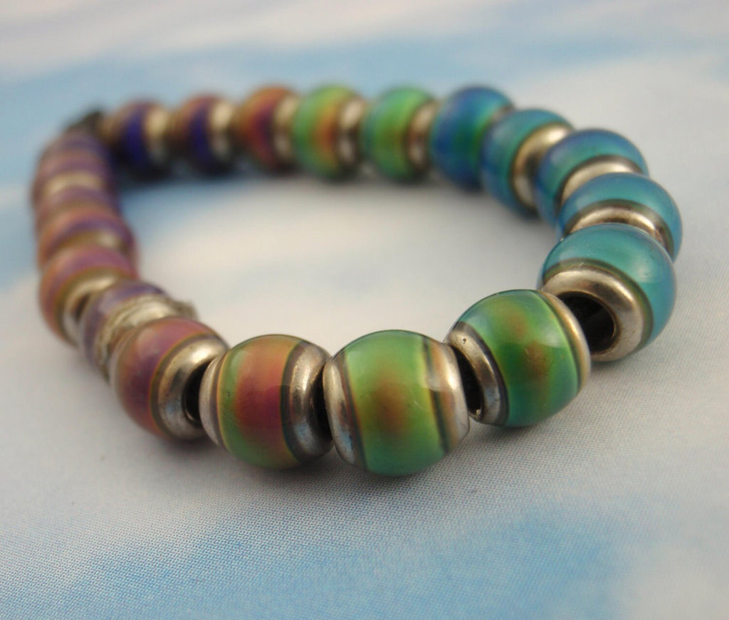 10 - 6mm Metal Lined Mood Beads - 100% Guarantee