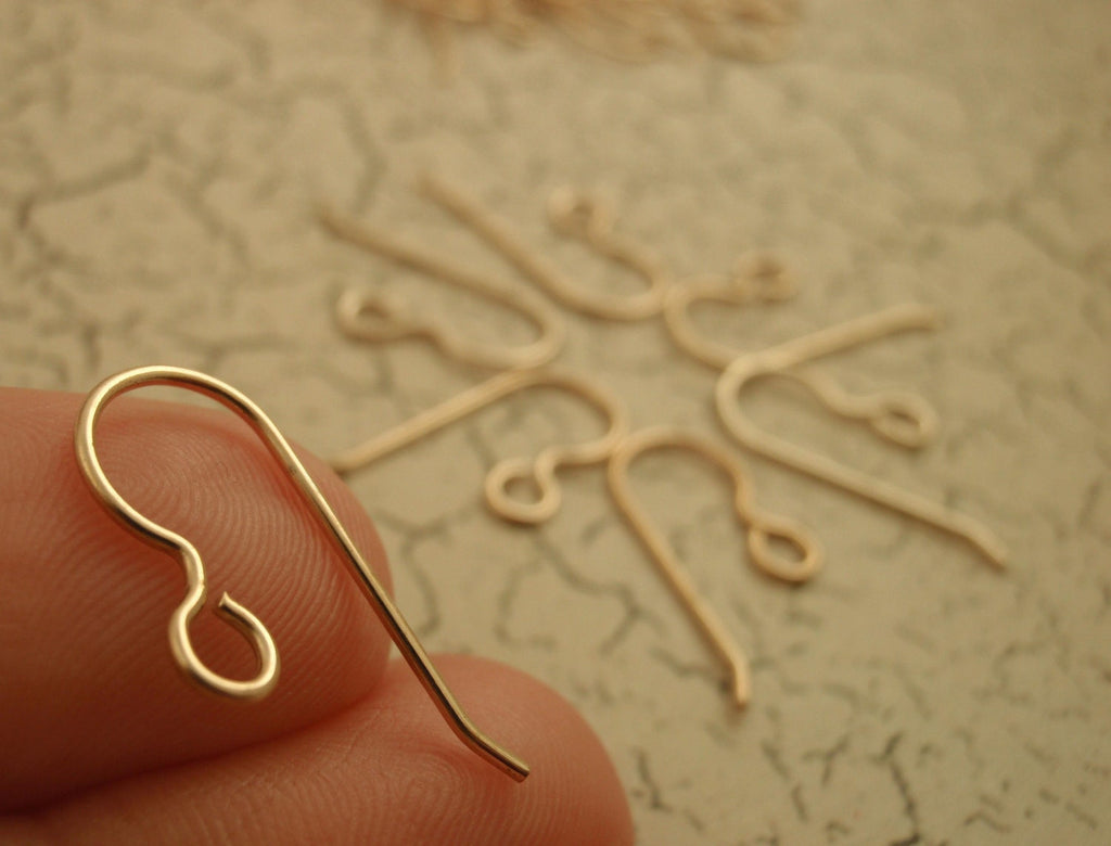 5 Pairs Solid Bronze Perfect Curve Ear Wires - 20 gauge - 100% Guarantee
