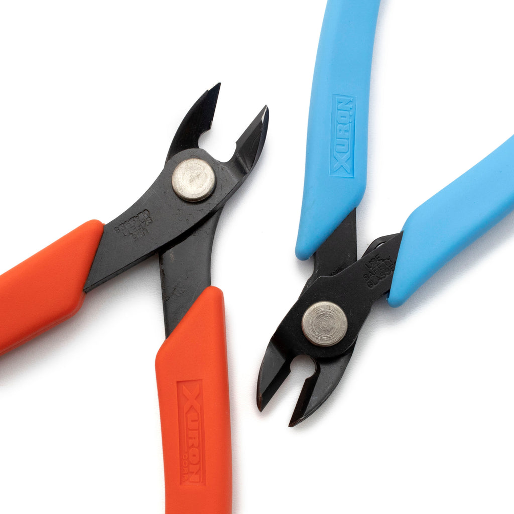 Xuron Maxi Shear Flush Wire Cutters 2175 Our Economical Pick for Nipping Tight Spots - Free Wire Sample Included - Made in the USA