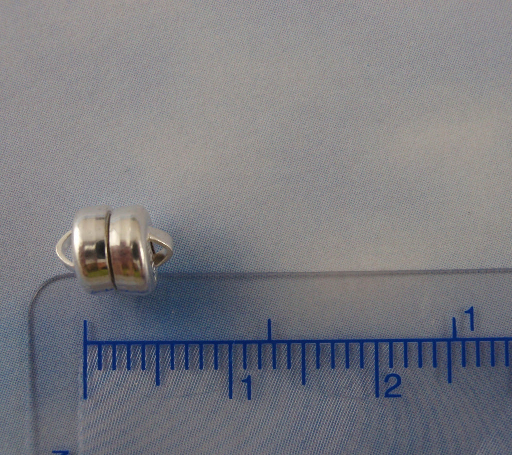 1 Magnetic Clasp - Silver, Gold, Copper, Brass - Super Strong, No Glue, Made in the USA - These Are The Best - 8mm X 7mm