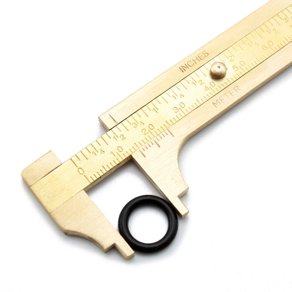 Brass Slide Calipers - Great for Measuring Jump Rings, Wire and More - Free Jump Ring Sampler Included