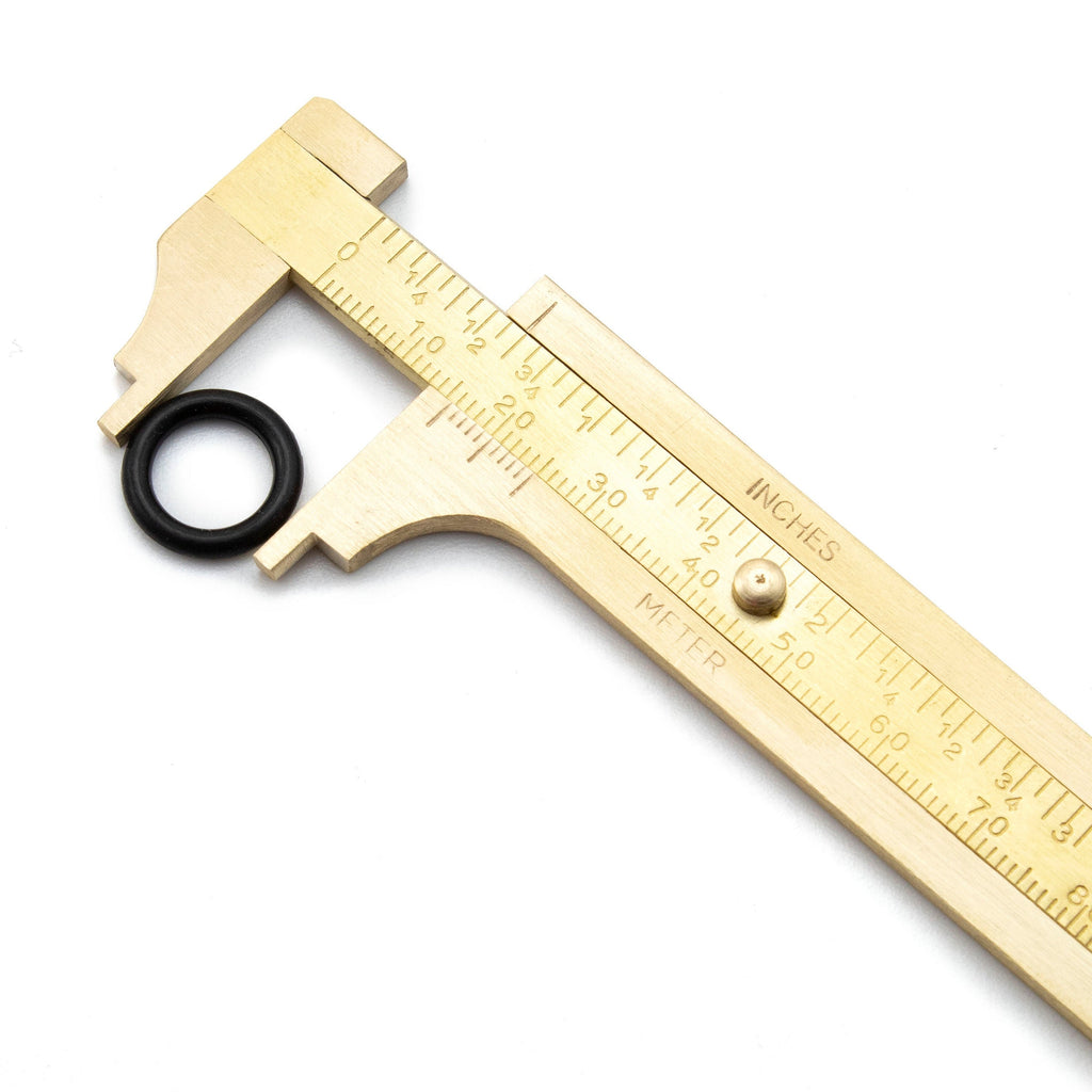 Brass Slide Calipers - Great for Measuring Jump Rings, Wire and More - Free Jump Ring Sampler Included