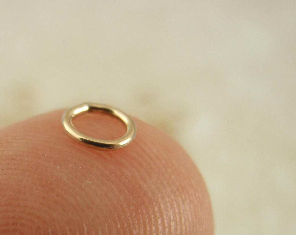 Jump Rings 2 - 14kt Gold Filled Soldered Closed 16, 18, 20, 22 gauge