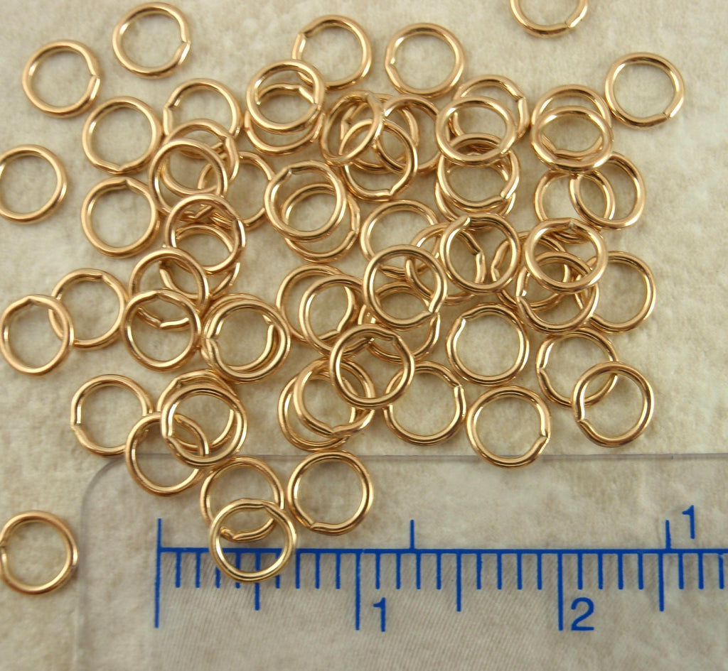 Jump Rings 2 - 14kt Gold Filled Soldered Closed 16, 18, 20, 22 gauge